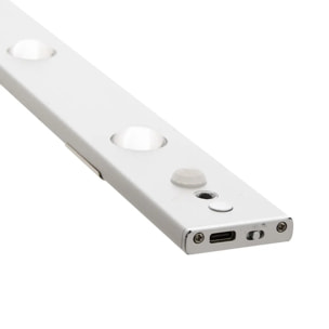 Lampe LED Cat Eye 33cm Argent