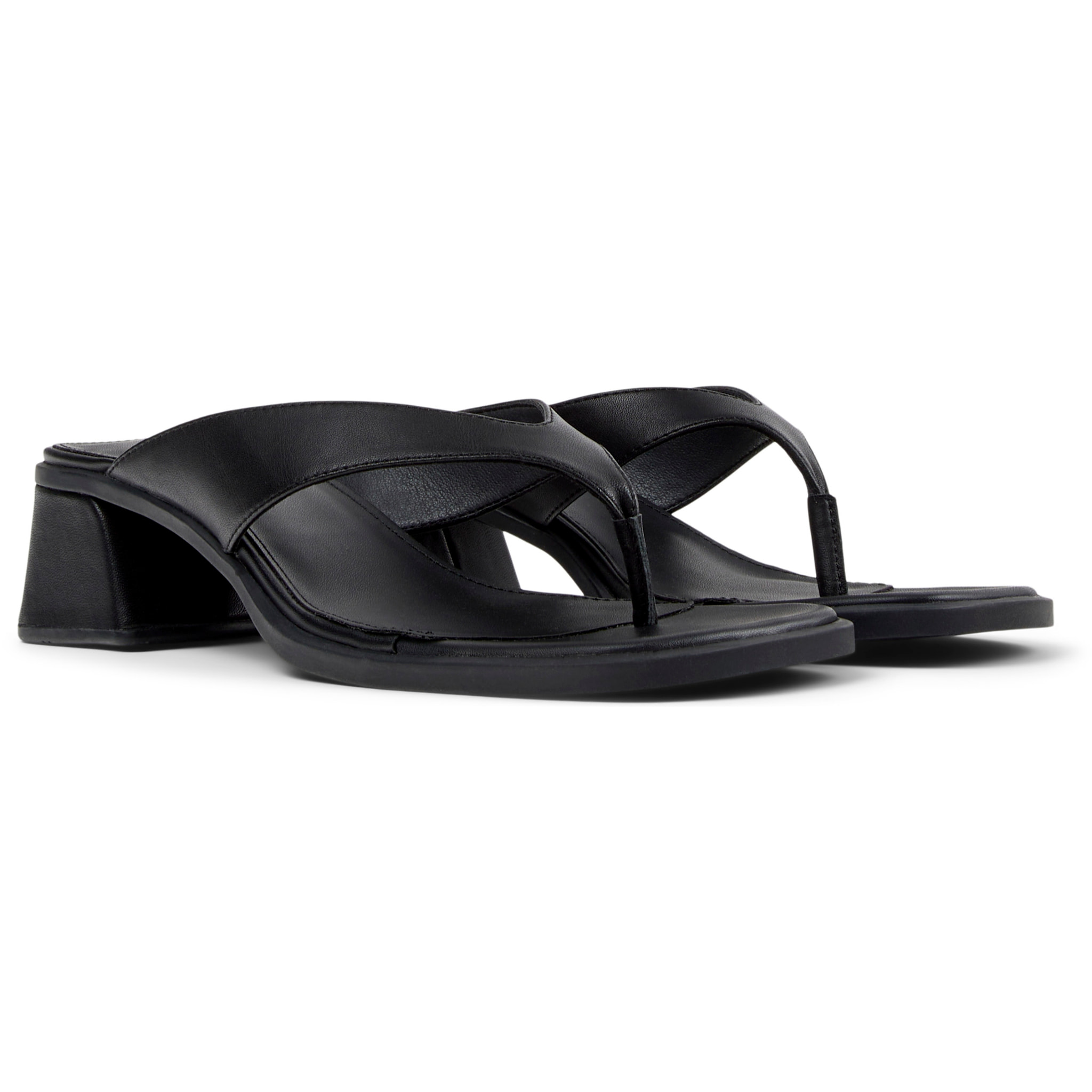 Sandalias - CAMPER Kora Sandal - Negro - Cuero liso