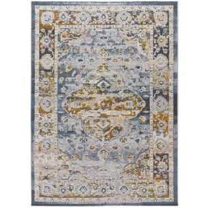 SPRINGS Alfombra estilo vintage de pelo corto multicolor, varias medidas disponibles