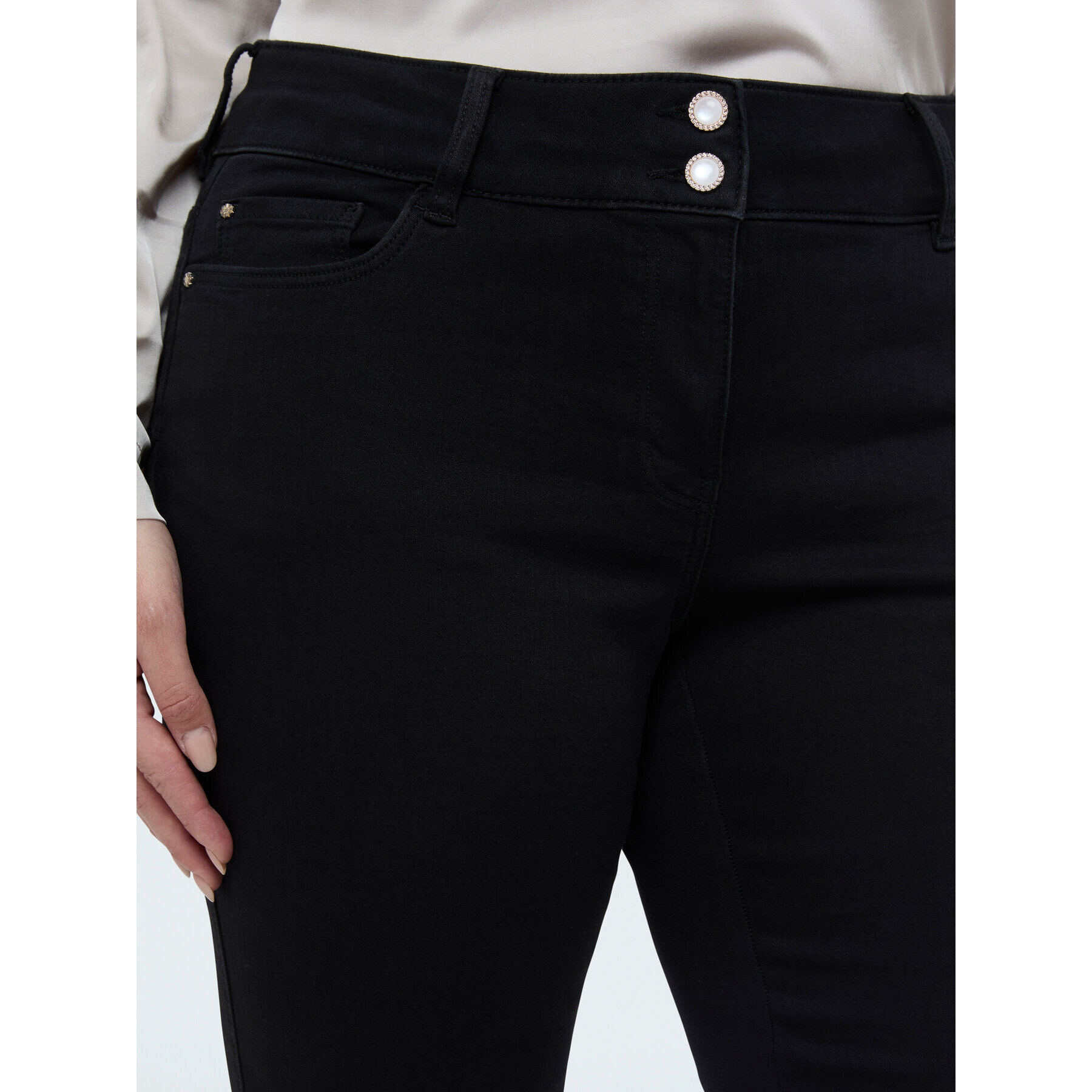 Fiorella Rubino - Jeans Flare lavaggio black - Nero