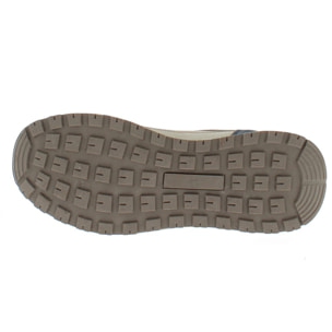 Armata di Mare Scarpe Uomo Sneakers Casual Stringate con Soletta Rimovibile in Memory Foam AMU S25D743 Beige