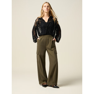 Oltre - Pantaloni cargo - Verde