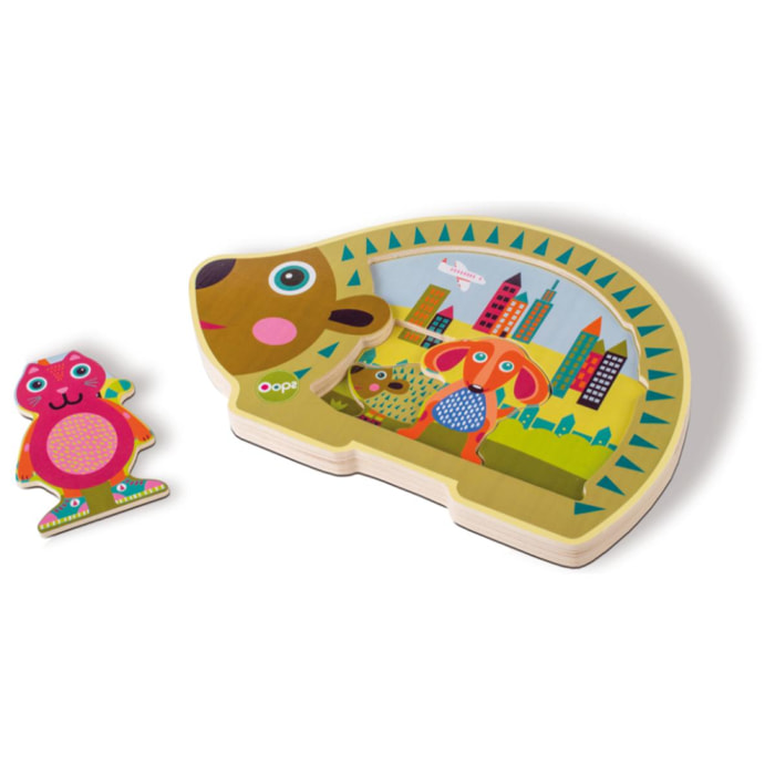 Oops Easy puzzle - city Oops Multicolor