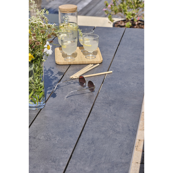 ANNECY - Table de jardin en aluminium et plateau HPL