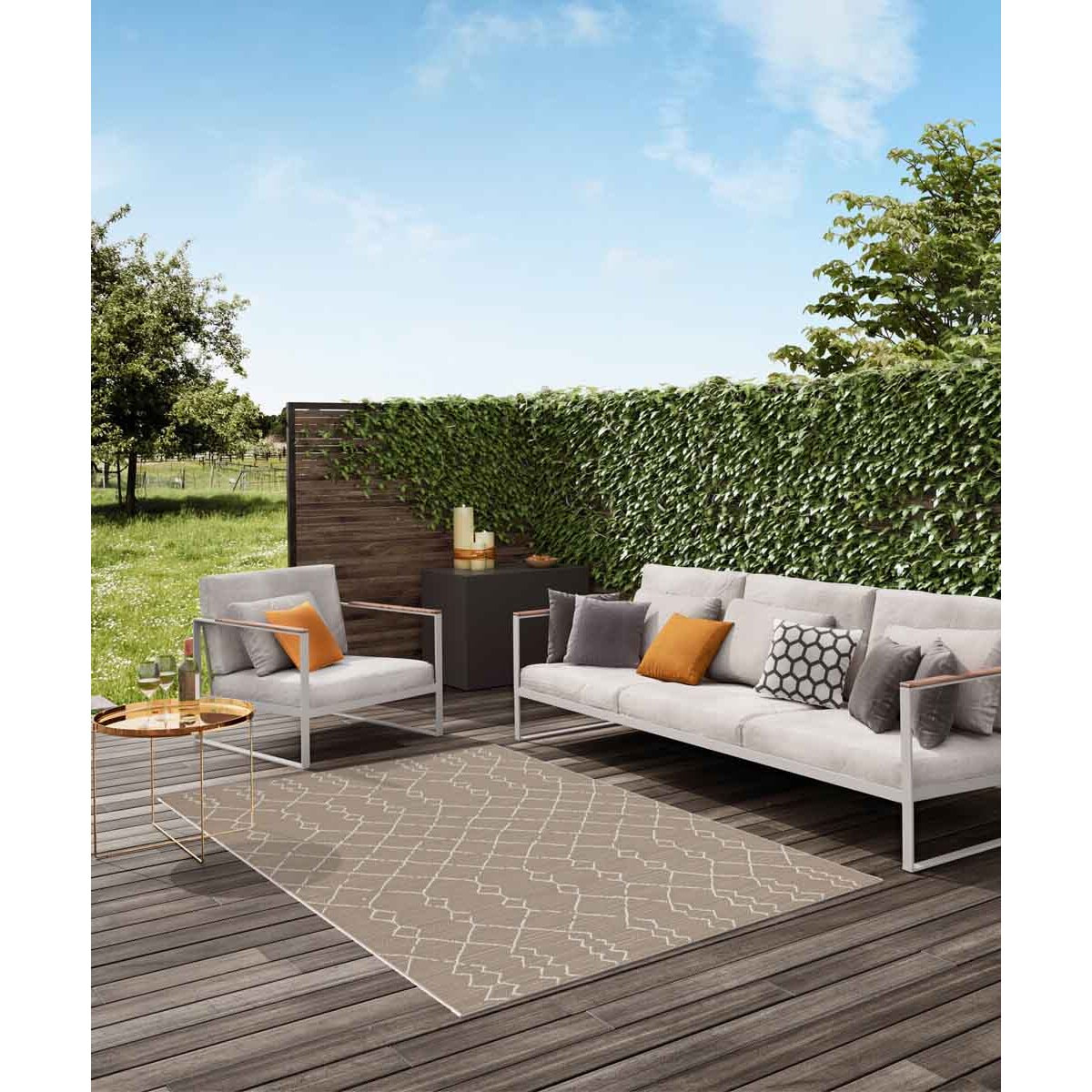 Tappeto Outdoor Beige