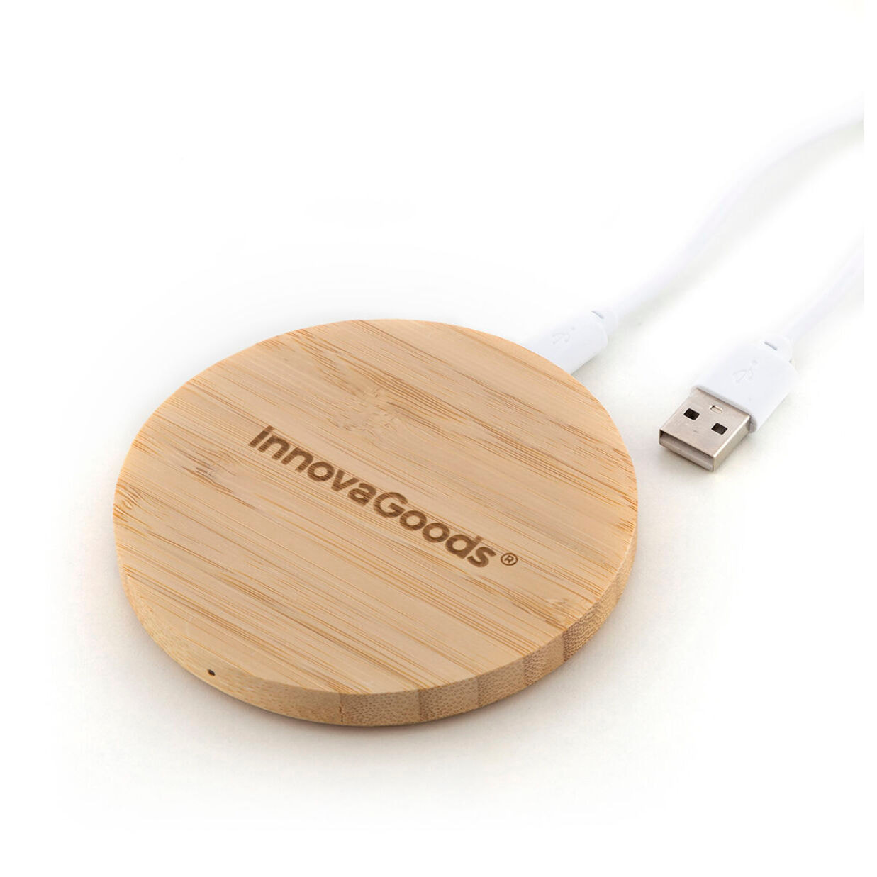 Caricabatterie Senza Fili in Bambù Wirber InnovaGoods