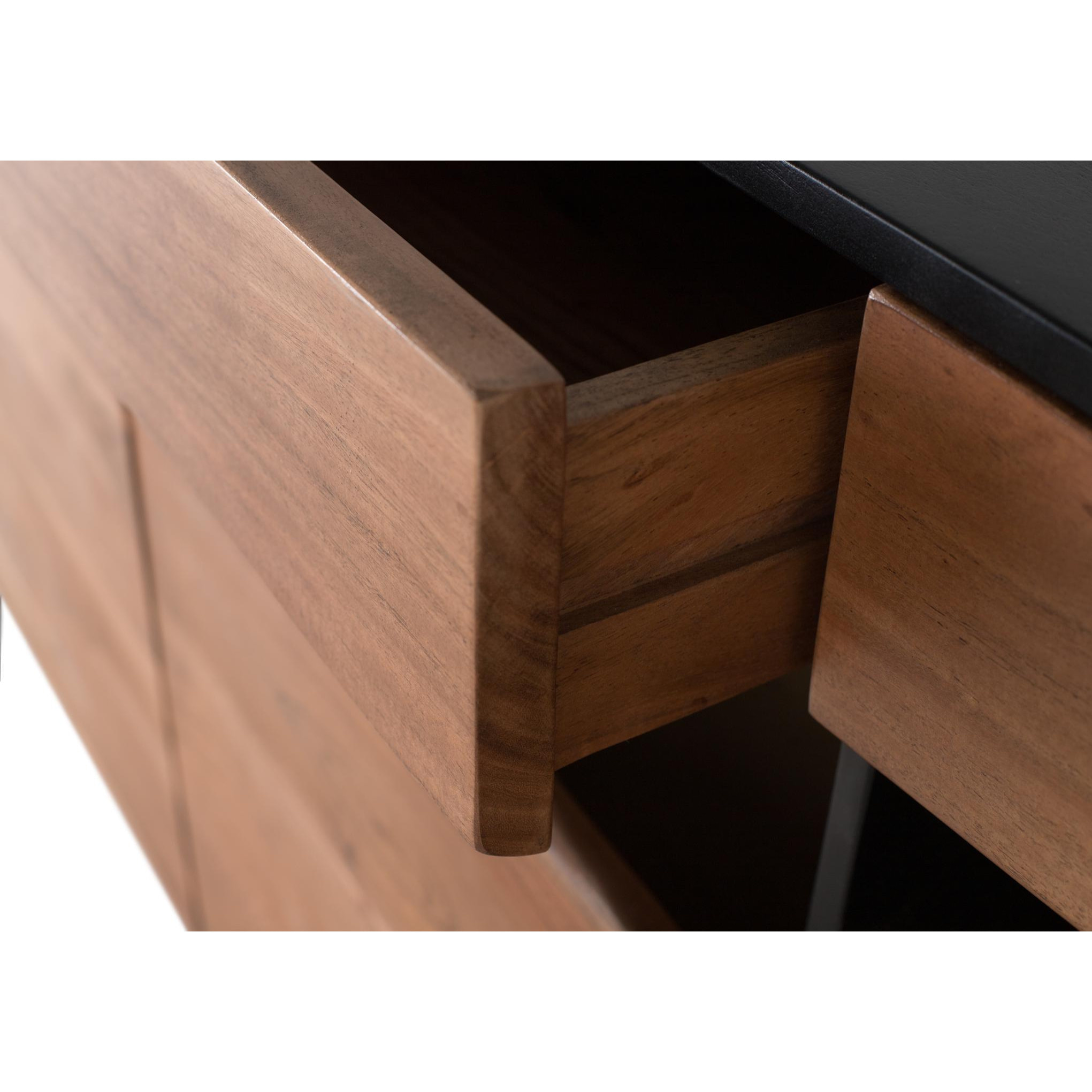 Aparador de Madera de Acacia Estilo Rústico Moderno