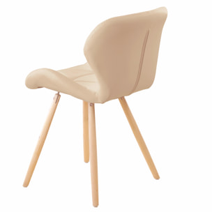 Silla Estocolmo Quilted Beige