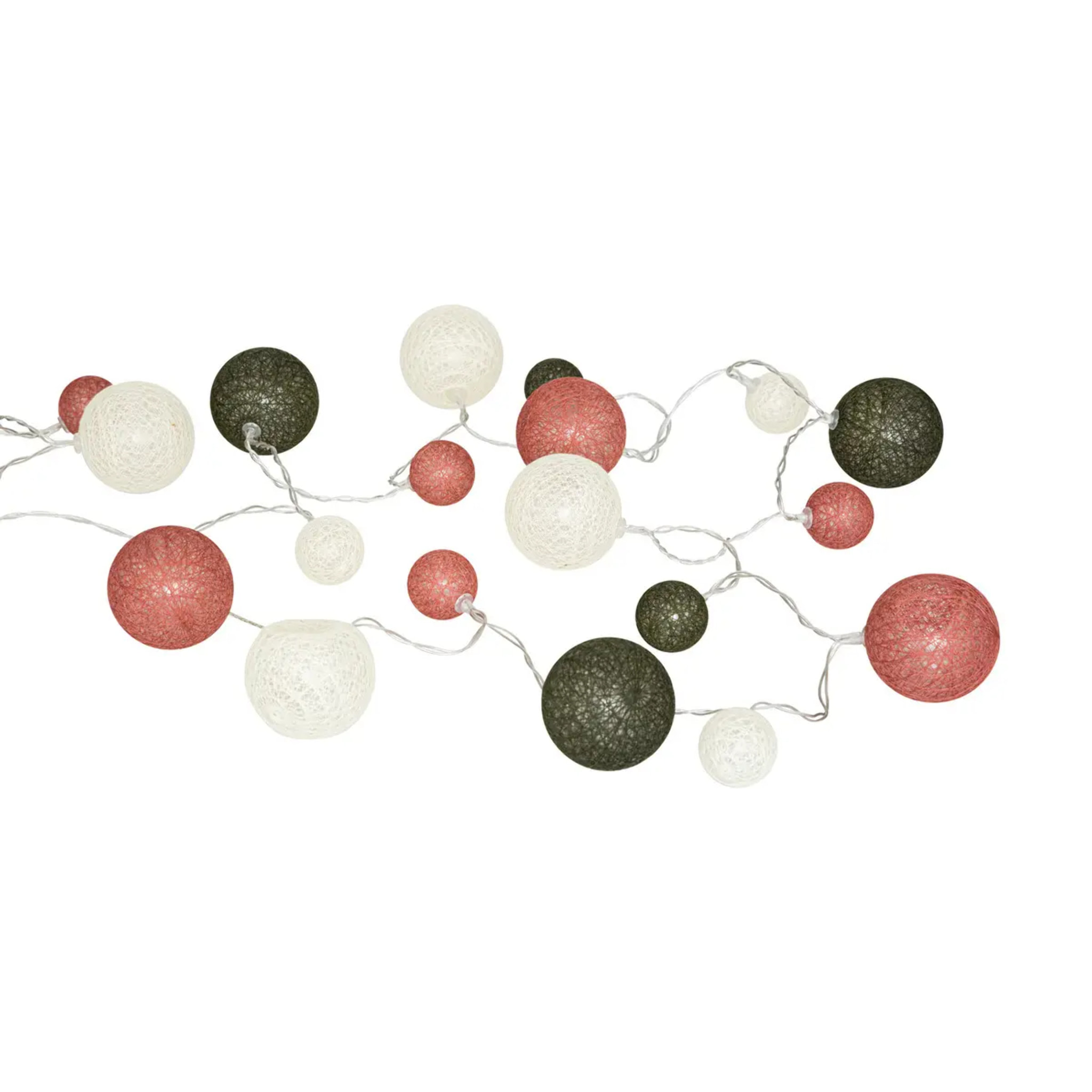 Guirlande LED en coton L340cm