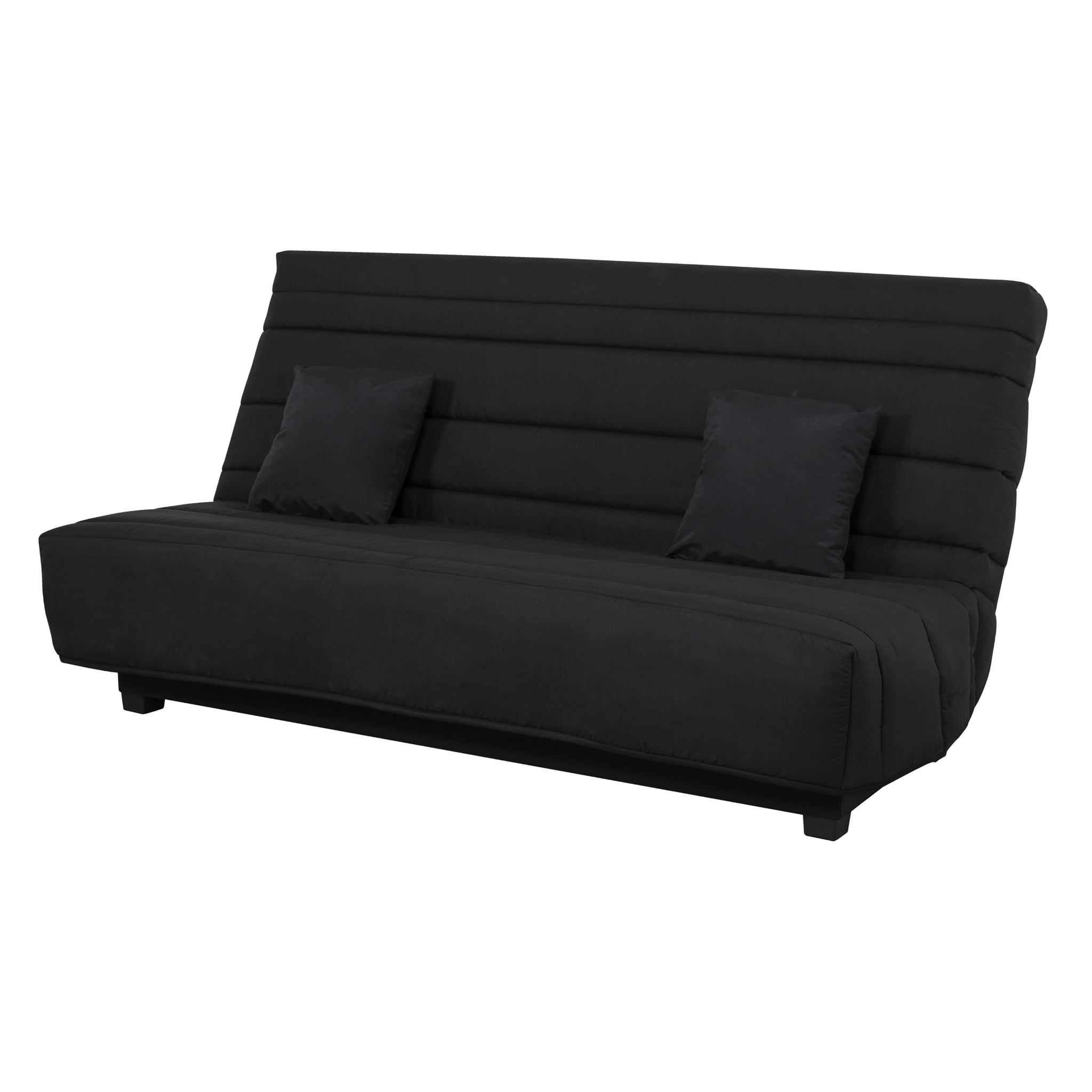 Banquette CC ORLANDO 130 x 190, matelas Dunlopillo, pearl noir