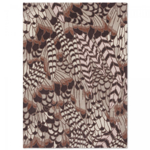 Tapis salon et chambre fait à la main en laine motif floral HAXE