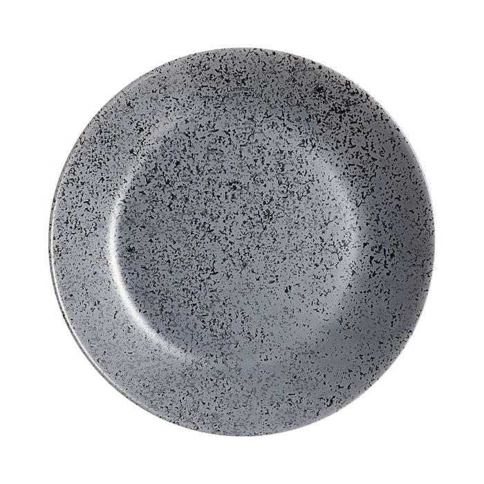 6 platos de postre negros 18 cm Slate - Luminarc