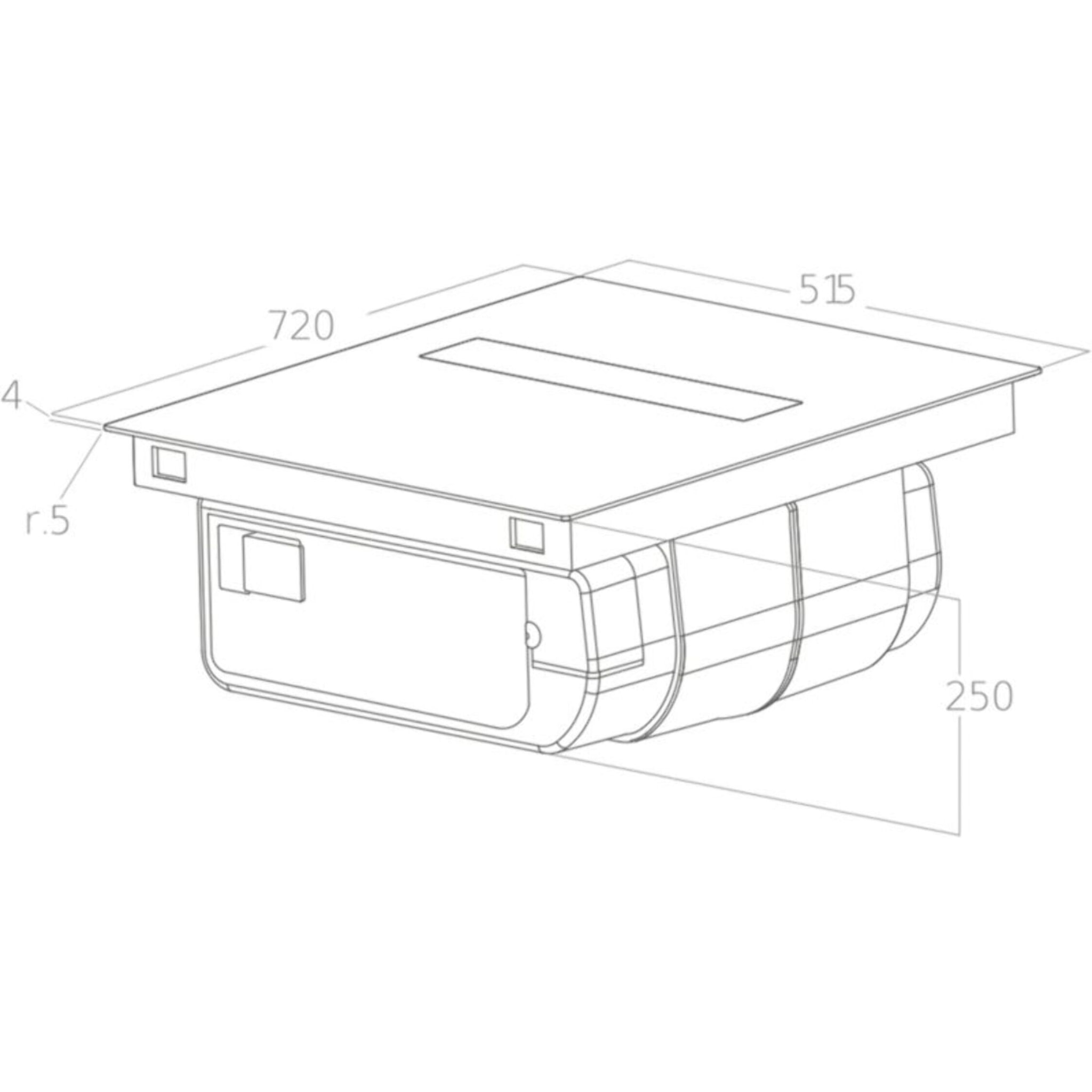 Table induction aspirante ELICA NIKOLATESLA FIT PRO 72 recyclage