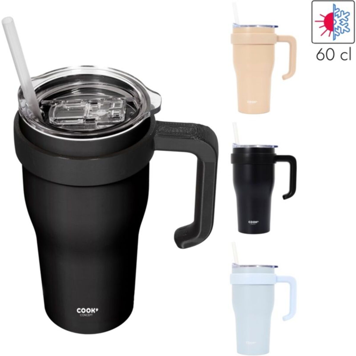 Mug isotherme COOK CONCEPT mini miami uni 600ml
