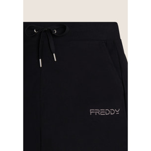 Pantaloncini Sportivi in Jersey con Coulisse e Logo FREDDY