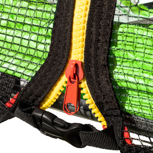 Trampoline réversible avec accessoires -