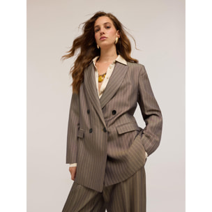 Motivi - Blazer man style gessato - Grigio