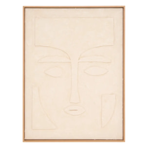 Toile 3D Nyer rectangulaire 60x80cm beige