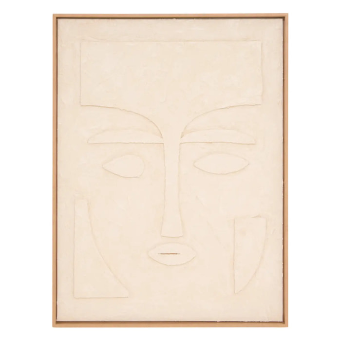 Toile 3D Nyer rectangulaire 60x80cm beige
