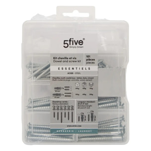 Kit de visserie argent