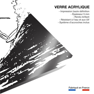 Tableau surfeuse longboard Tableau plexiglas