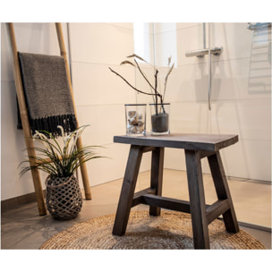 Panchina Barcelona in legno di teak naturale, 50 cm
