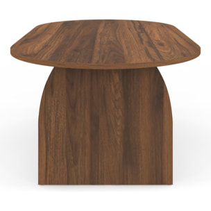 Table basse Japandi effet noyer