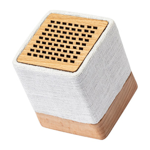 Altavoz nature cáñamo y madera Bluetooth. Potencia Sonido 3W. Batería 300 mAh