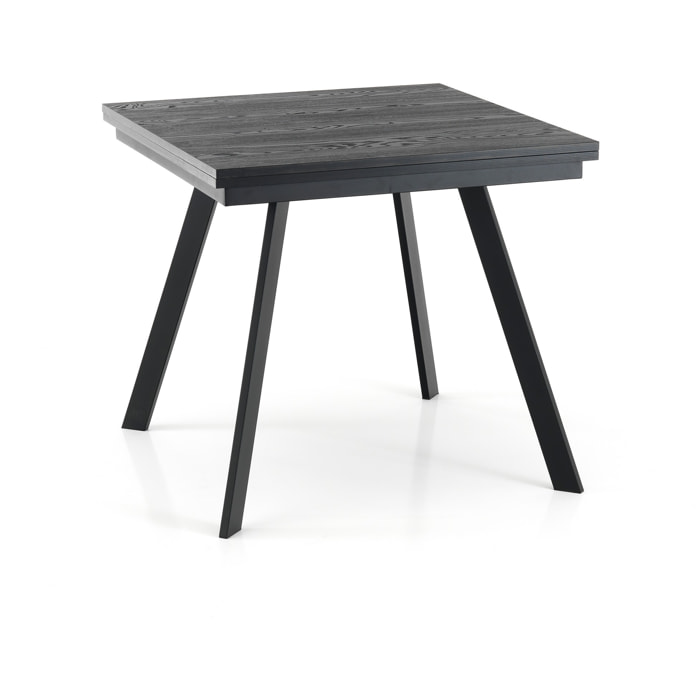 Tomasucci Table pliante à rallonge en BOIS NOIR RIKY