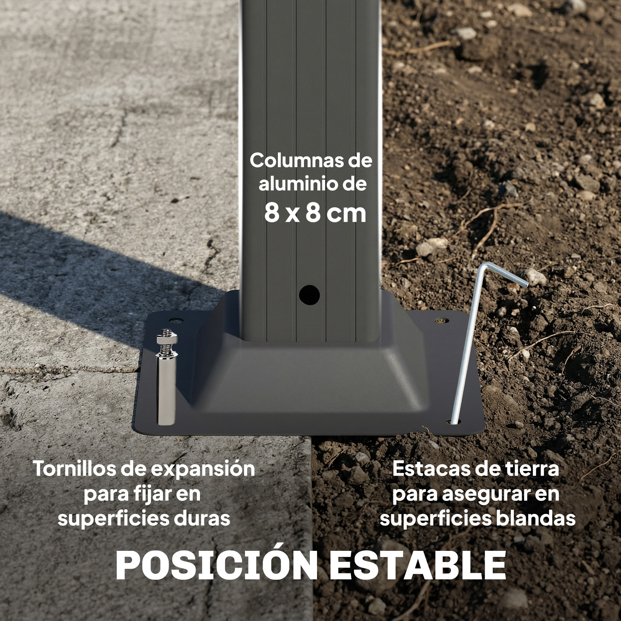 Pérgola de Jardín 3x5,7 m, Cenador de Jardín con Techo de Lamas Ajustable a 90°, Manivela, Estructura de Aluminio, Protección UPF50+, Pabellón para Exterior, Patio, Terraza, Gris Oscuro
