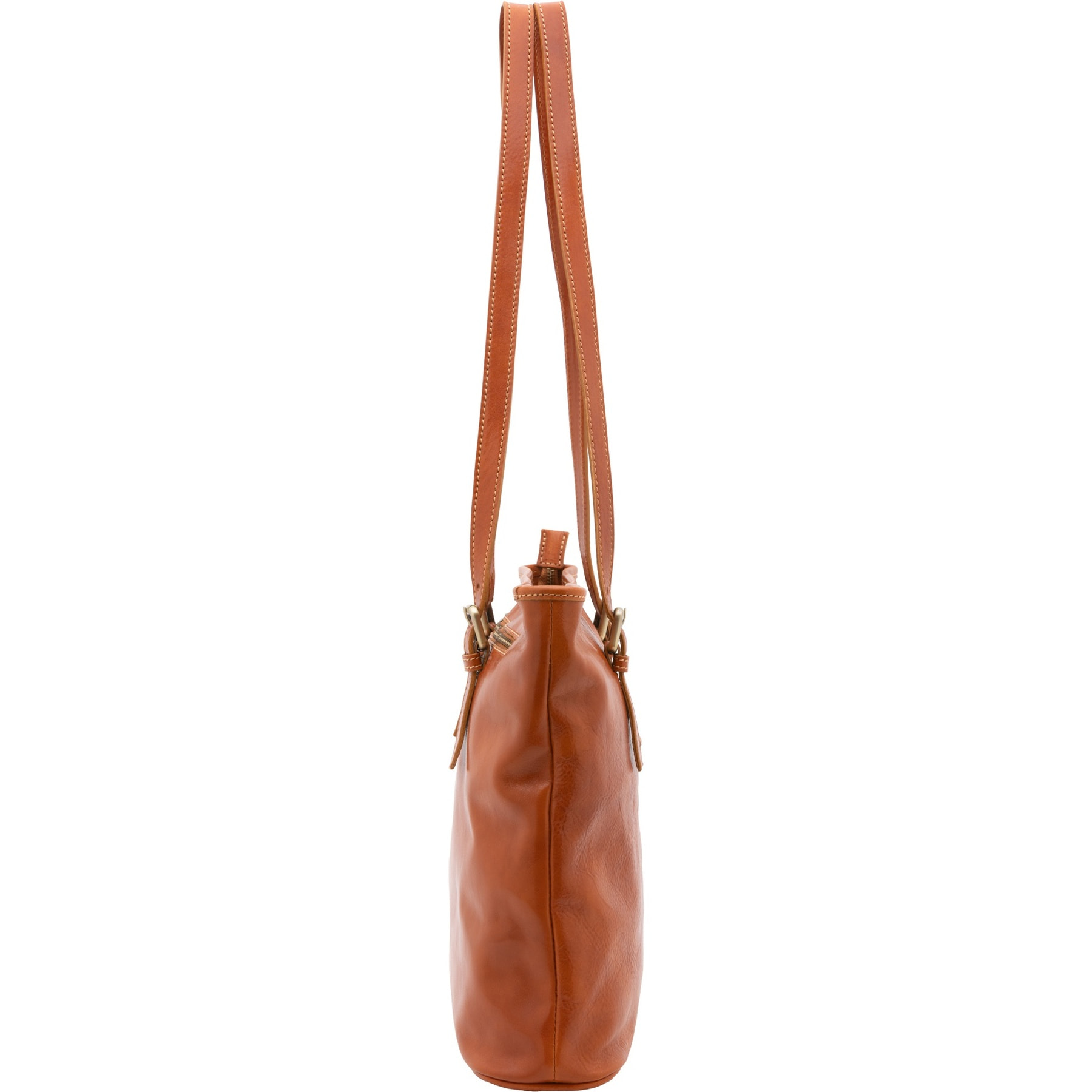 Borsa a spalla da donna - Modello False - 100% vera pelle - 31.0 x 41.0 x 10.0 cm