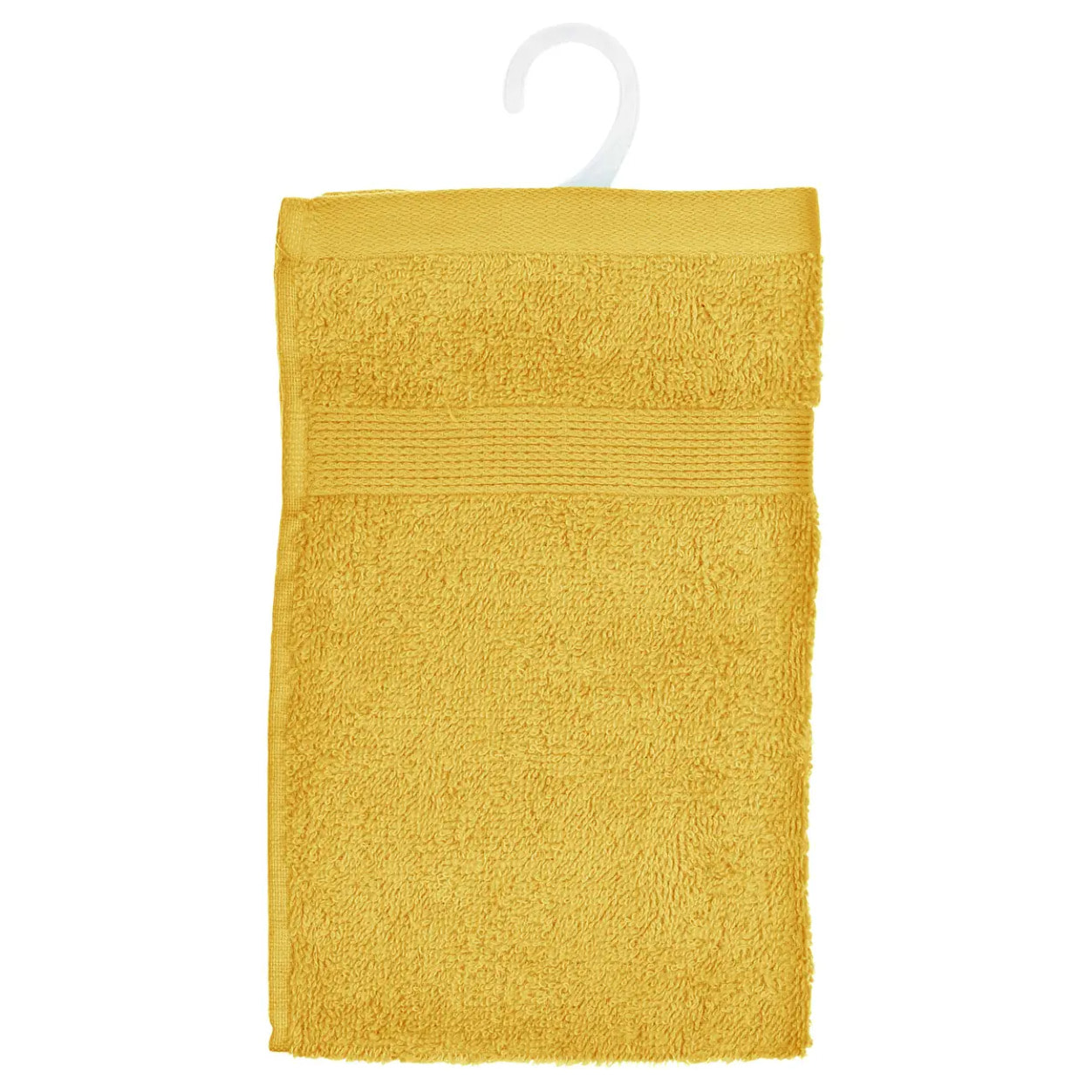Serviette invité "Essentiel" coton jaune 30x50cm