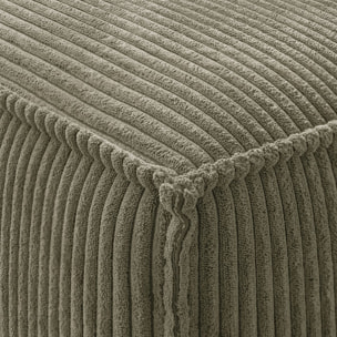 Pouf en velours côtelé - LIVIA