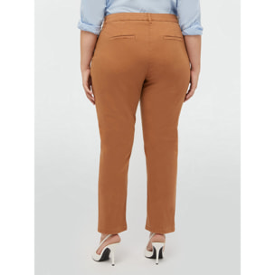 Fiorella Rubino - Chinos de algodón y TENCEL™ - Marrón