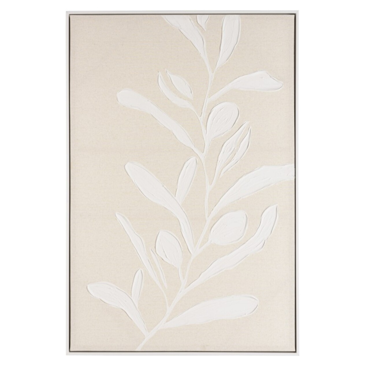 HOMER - Décoration murale 83x123cm motifs fleurs n°1, cadre naturel