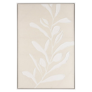 HOMER - Décoration murale 83x123cm motifs fleurs n°1, cadre naturel