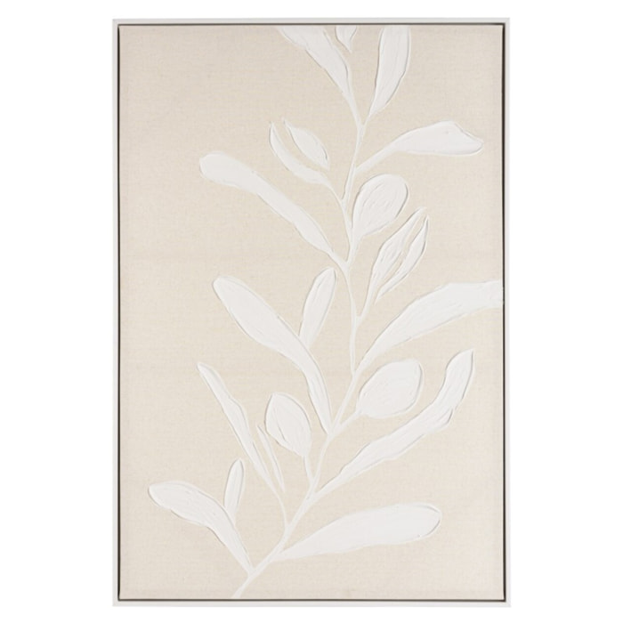 HOMER - Décoration murale 83x123cm motifs fleurs n°1, cadre naturel