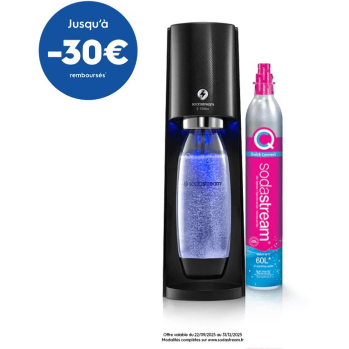 Machine à soda SODASTREAM E-TERRA noire