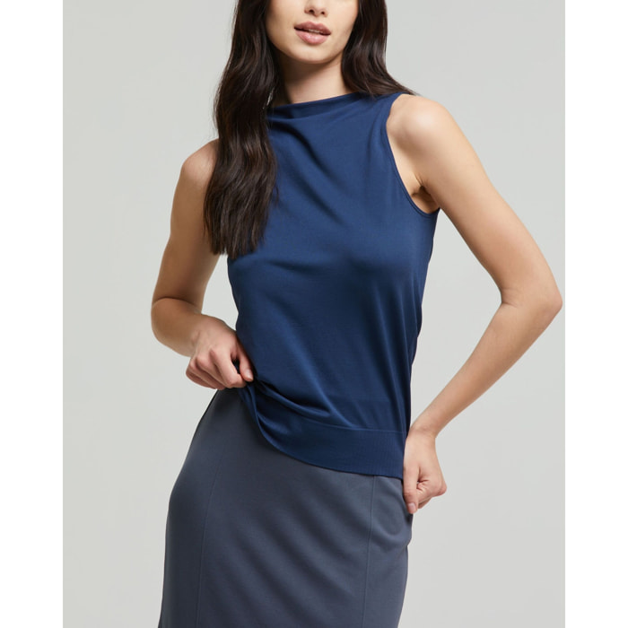 Smanicato scollo barchetta seamless