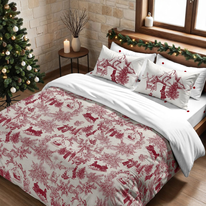 Housse de couette avec clics 100% coton Laponia 60