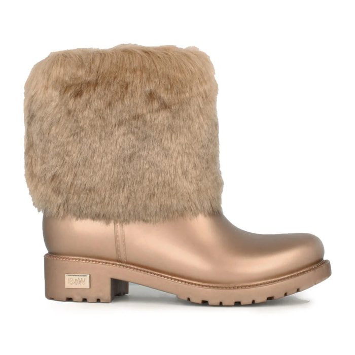 Stivaletti da donna con fodera in pelliccia