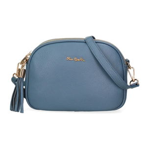 Borsa a tracolla da donna Made in Italy - Modello Cordelia Pro - 100% pelle - 22.5 x 17.0 x 9.5 cm