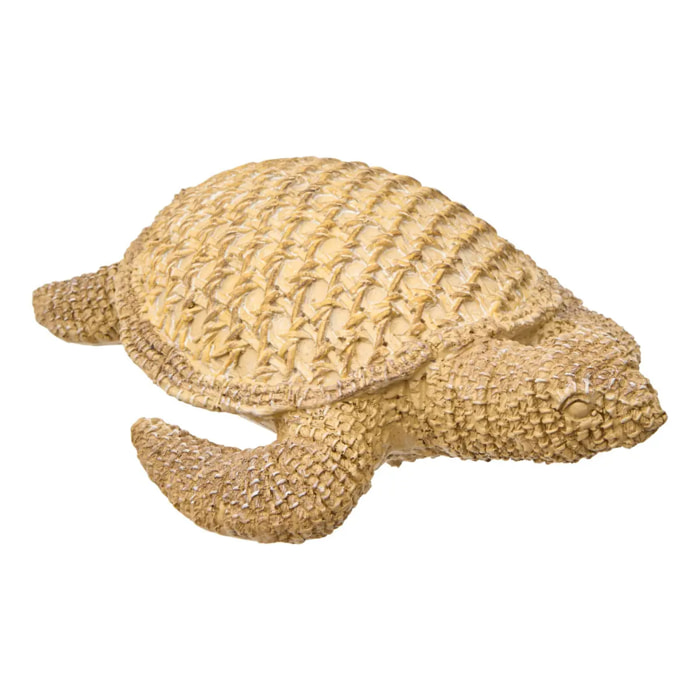 Statuette tortue Ocea 24x18x7cm beige