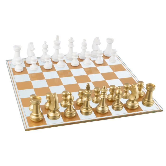 J-Line Échiquier - polyrésine - multicolore