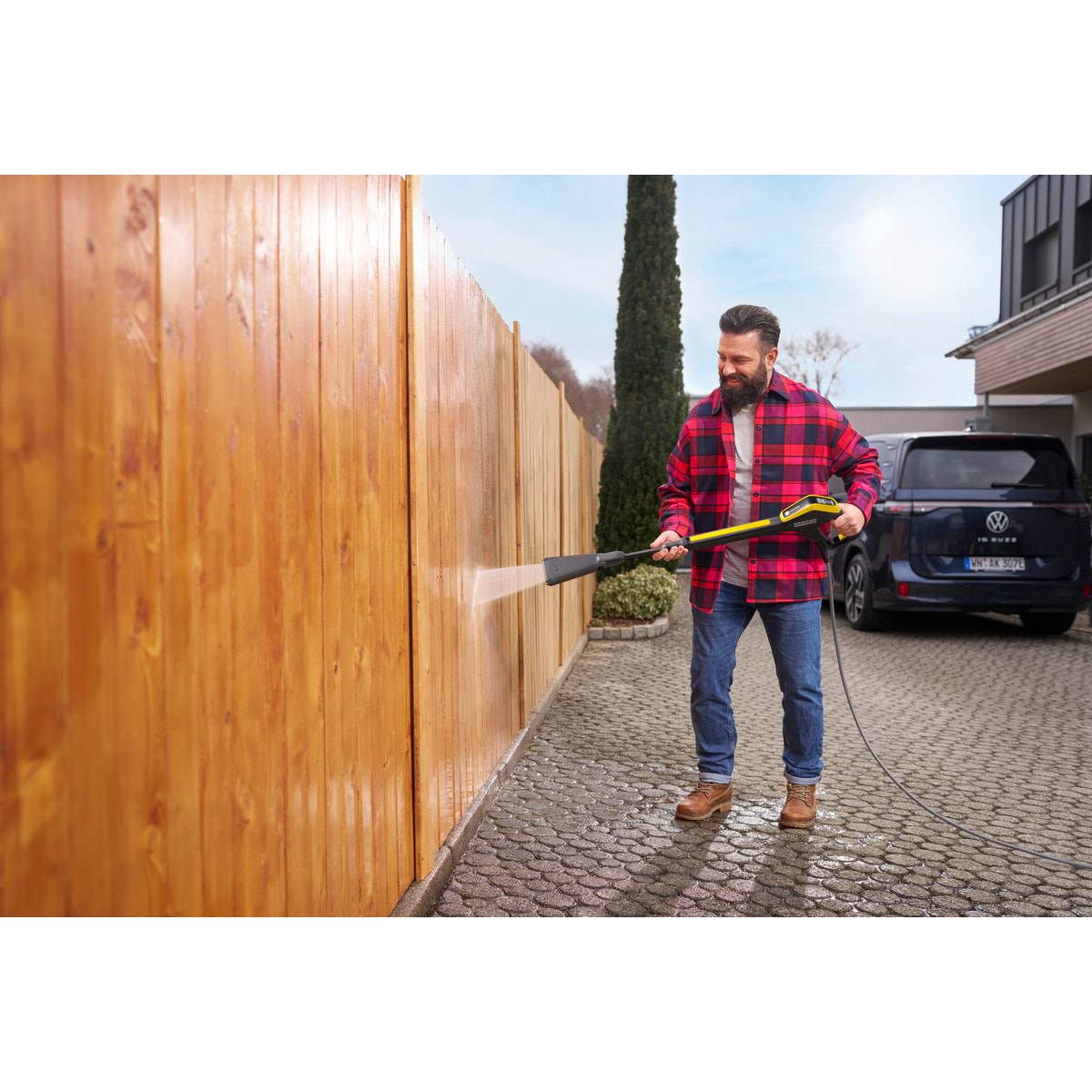 Nettoyeur haute pression Karcher K 7 Smart control Flex Eco!booster - 180 bars - 600 L/h - flexible anti torsion 10m connecté