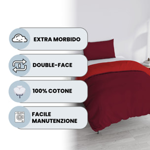 PARURE COPRIPIUMINO NATURAL COLOR SINGOLO - 100% COTONE MADE IN ITALY