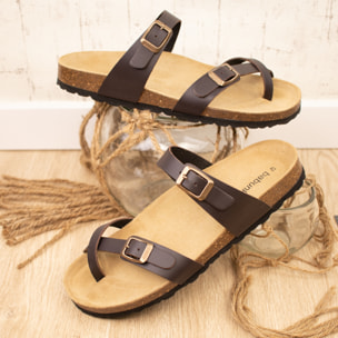 Sandalia BABUNKERS MARRON