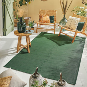 CAPRI - Tapis d'extérieur à motif uni - Vert