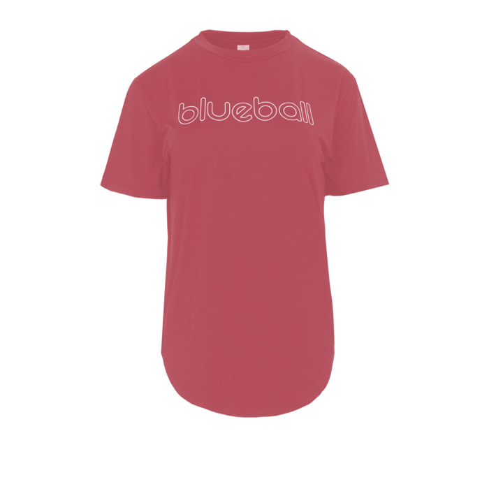 T-SHIRT DA CORSA A MANICHE CORTE DA DONNA BLUEBALL ROSA