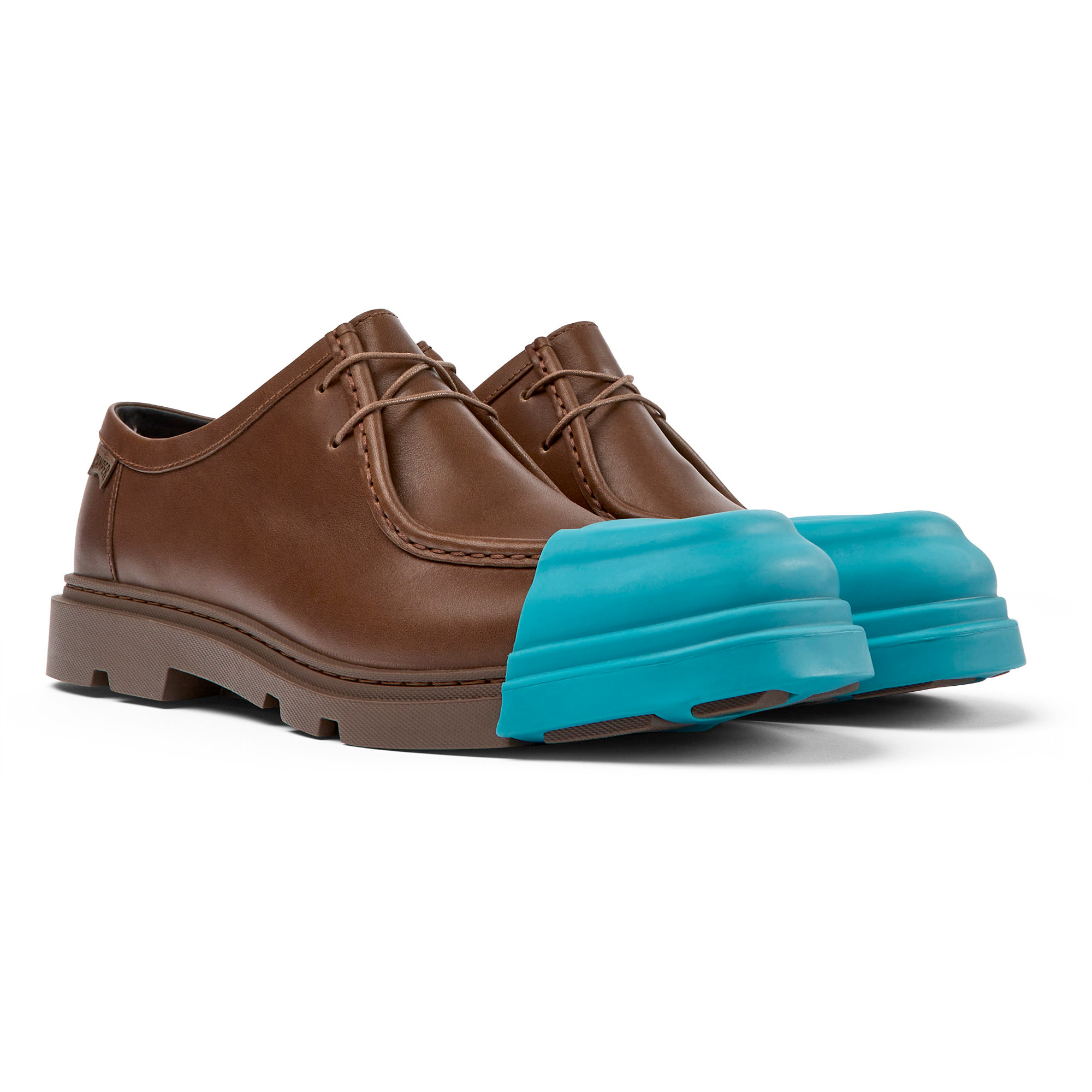 Zapatos de cordones - CAMPER Junction - Marron - Cuero liso